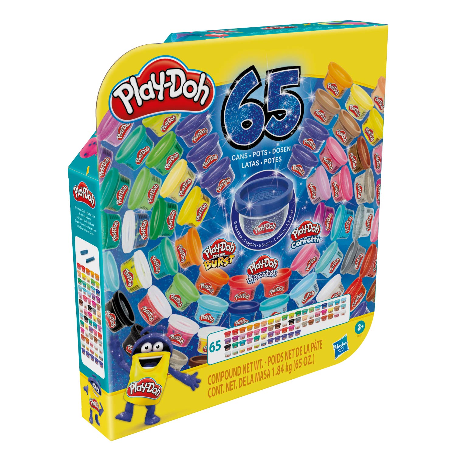 PLAY-DOH ULTIMATE COLOR COLLECTION 65 PACK