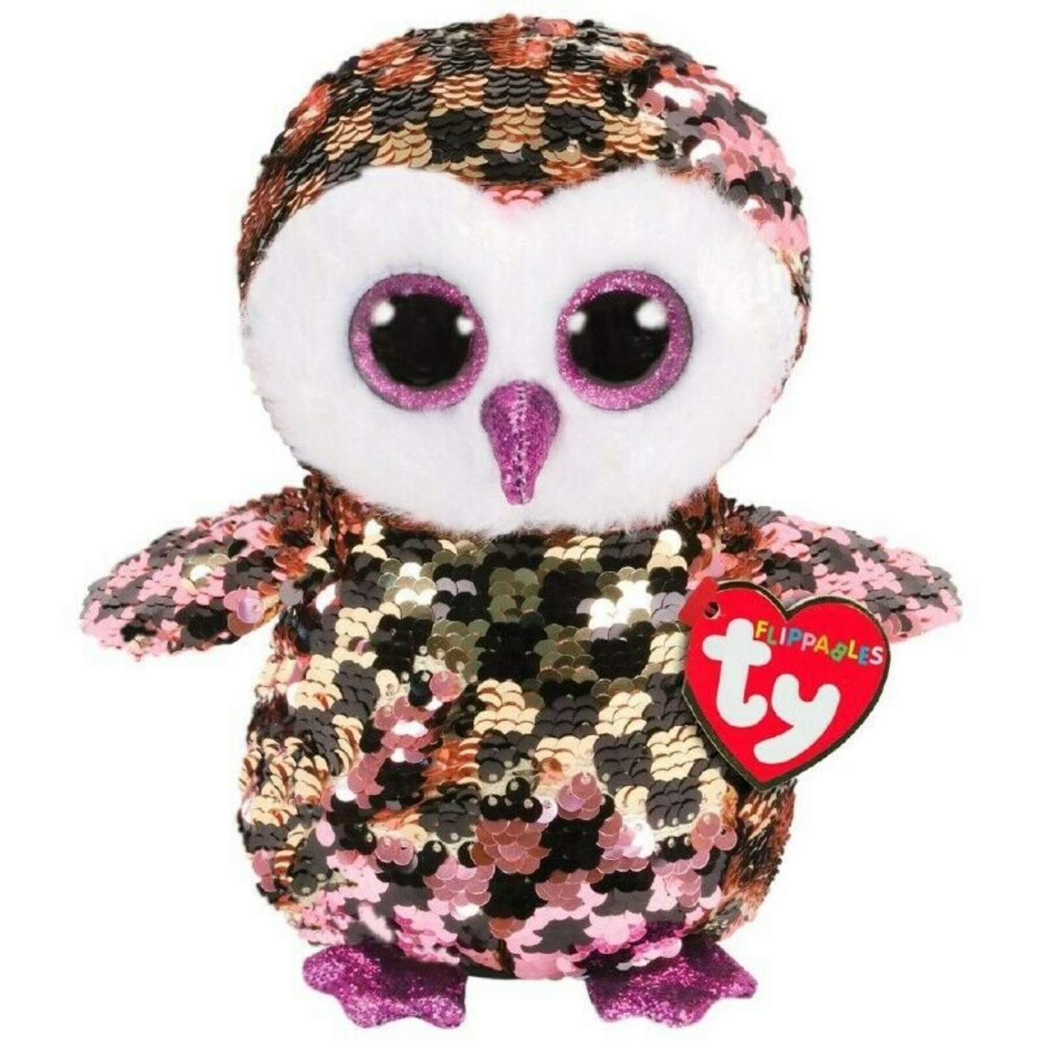 TY FLIPPABLES DANGLER THE OWL 15 CM