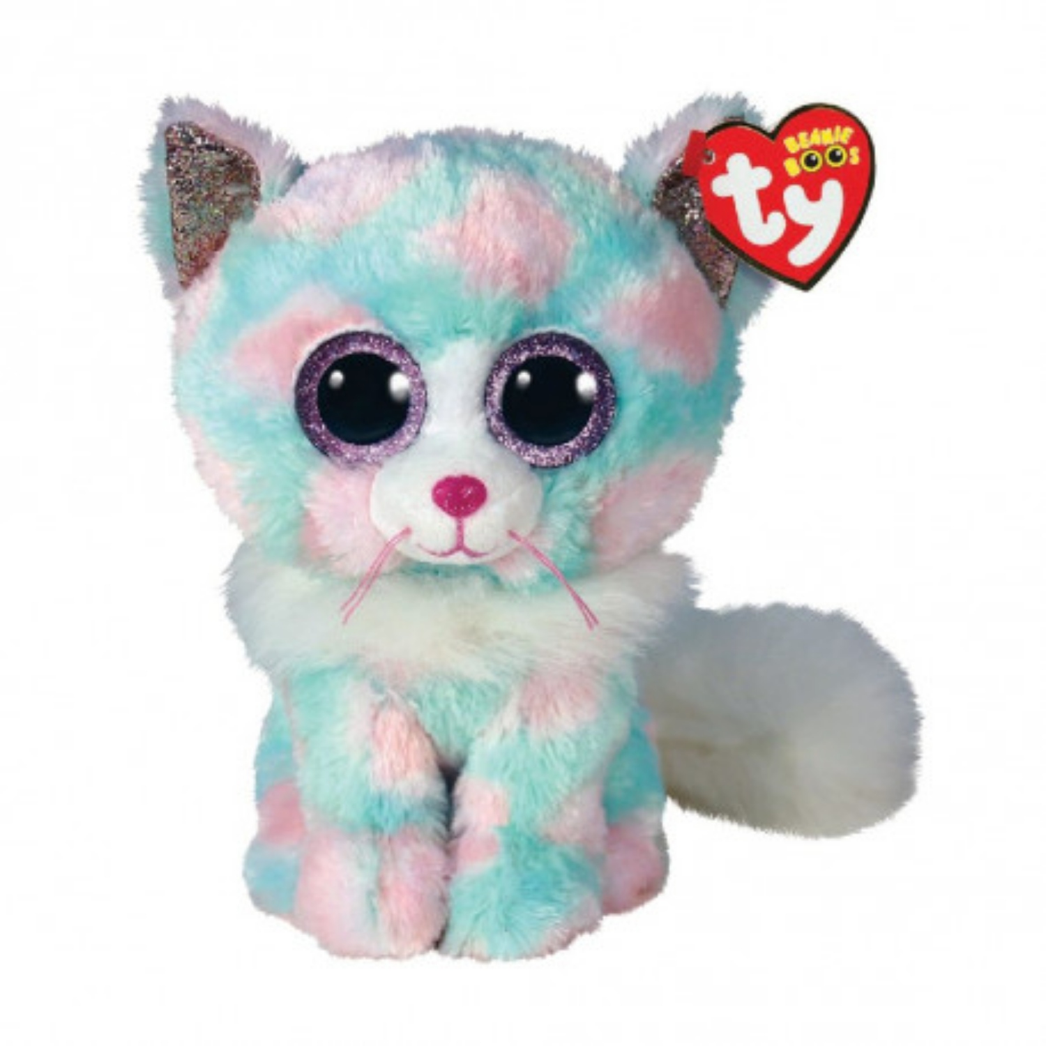 TY BEANIE BOO OPAL PASTEL CAT 24 CM