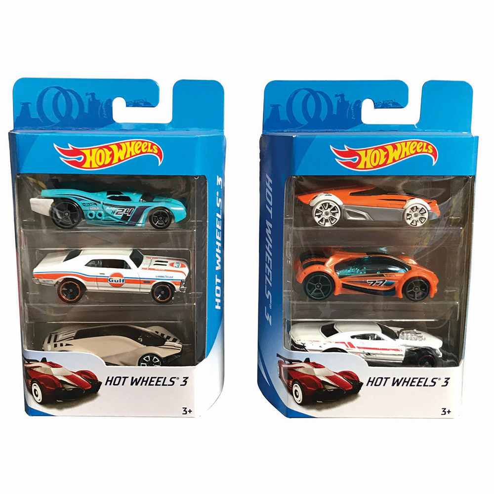 HOT WHEELS AUTO DIECAST 3-PACK ASSORTI