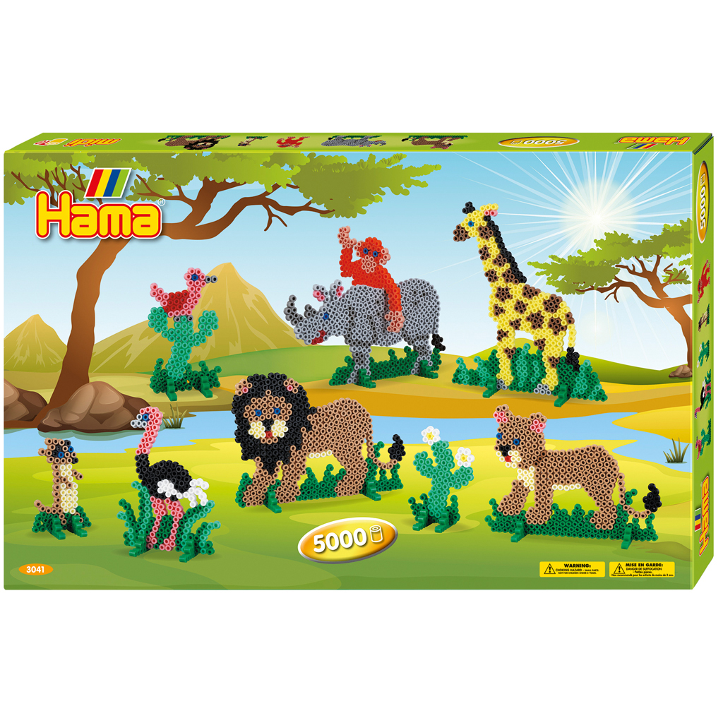 HAMA STRIJKKRALEN COMPLETE SET SAFARI 6000 STUKS