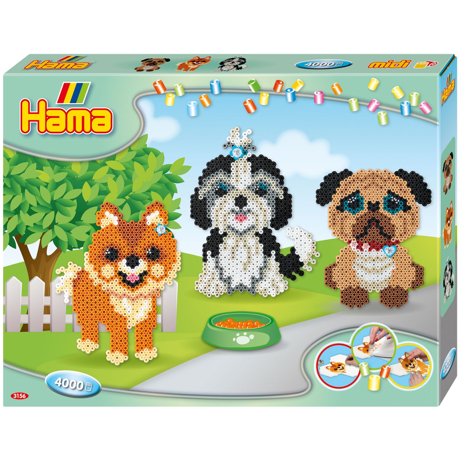 HAMA STRIJKKRALEN COMPLETE SET DOGS DELIGHT 4000 STUKS