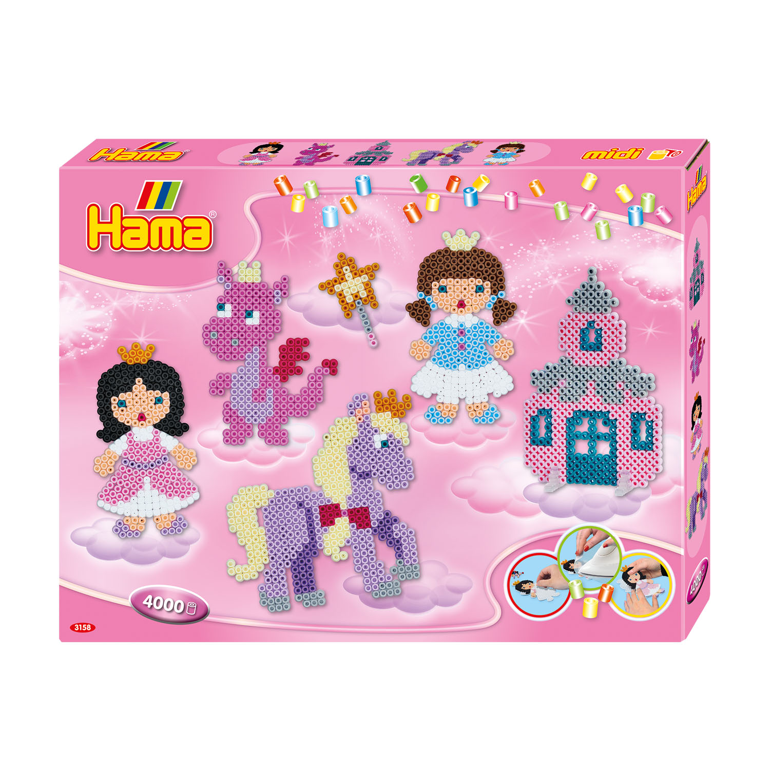 HAMA STRIJKKRALEN FANTASY FUN GIFT BOX 4000 KRALEN