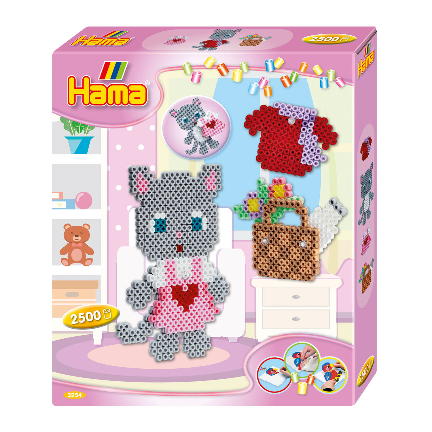 HAMA STRIJKKRALEN KAT VERKLEDEN GIFT BOX 2500 KRALEN