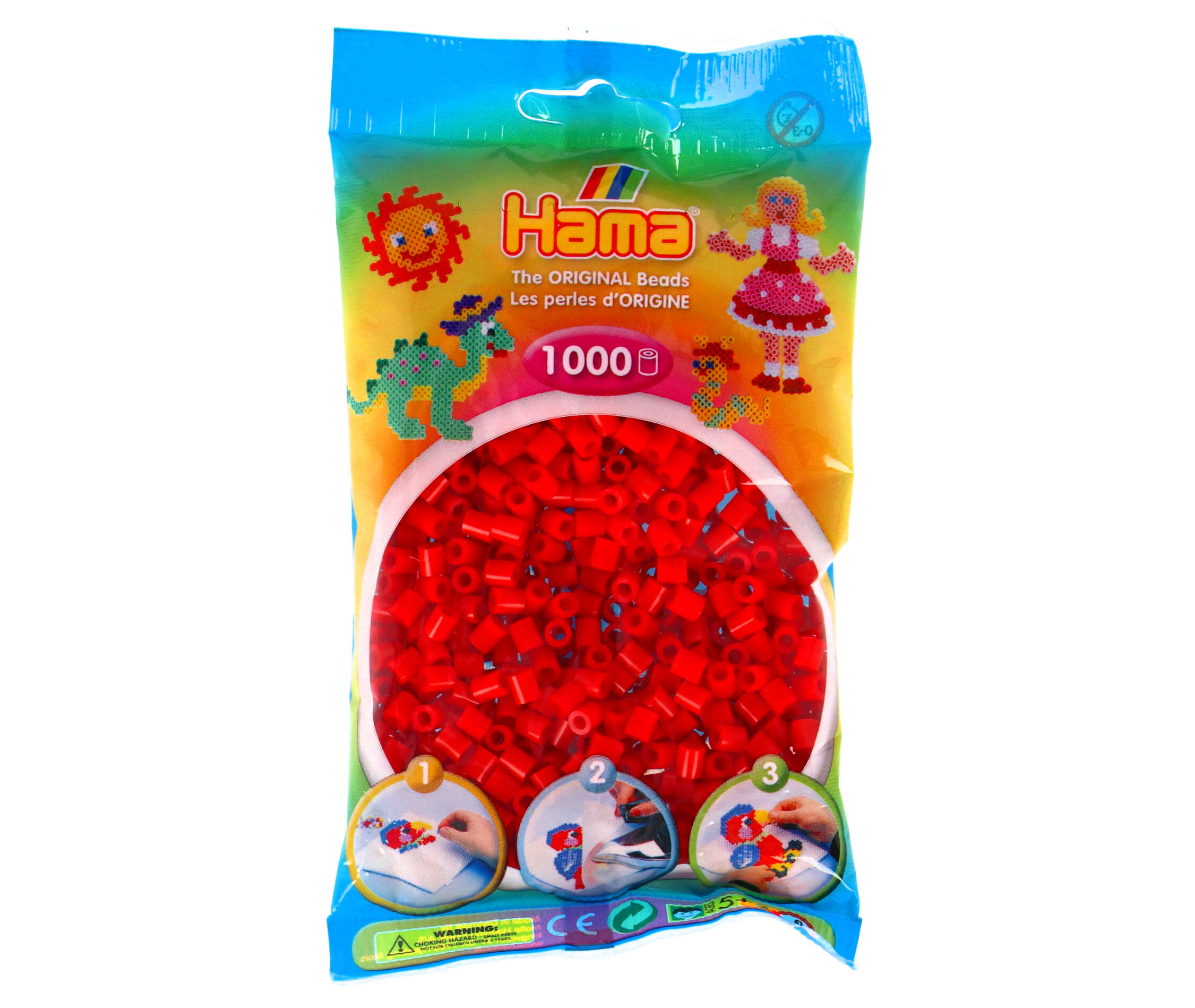 HAMA STRIJKKRALEN 1000 STUKS ROOD