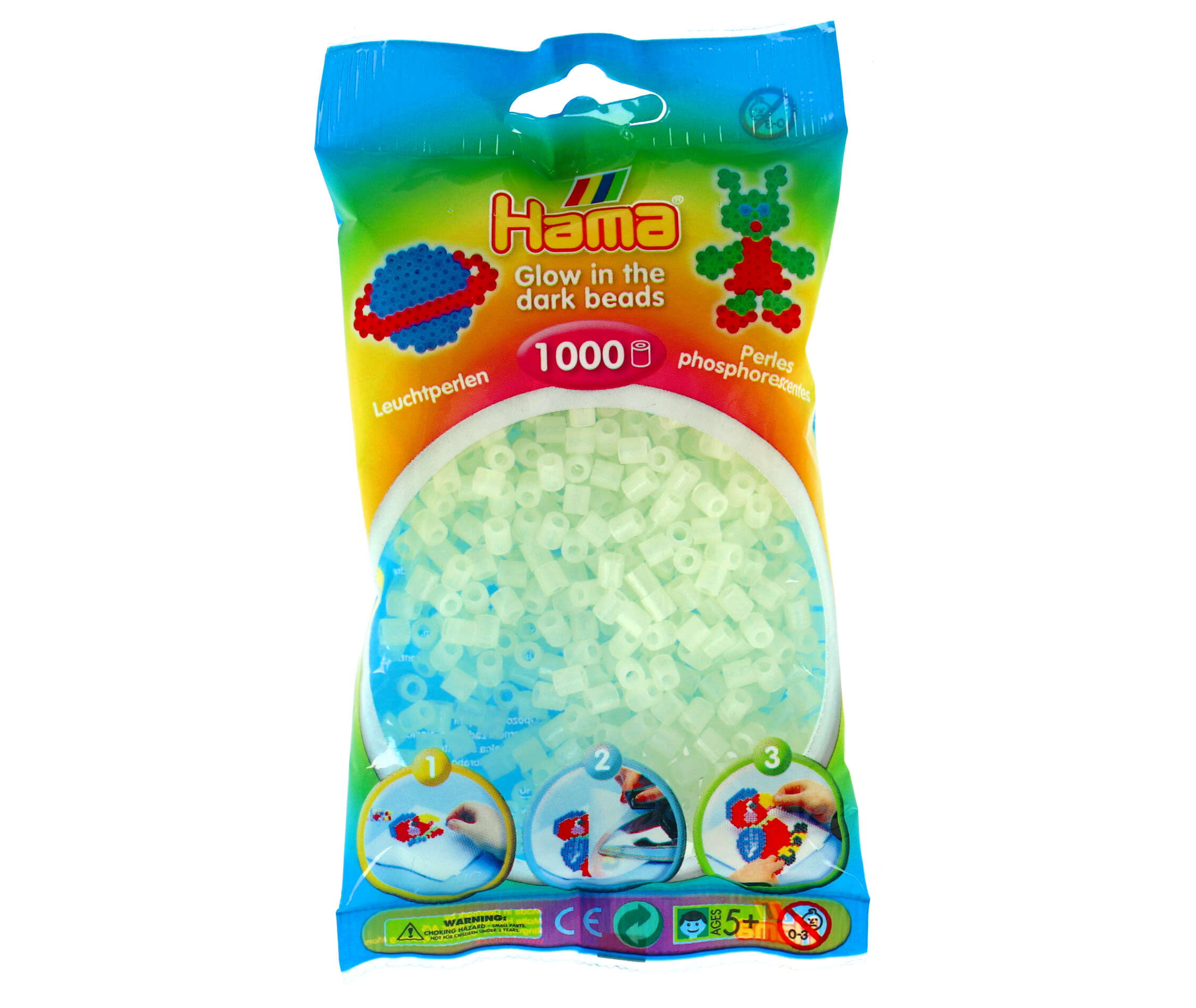 HAMA STRIJKKRALEN 1000 STUKS GLOW IN THE DARK