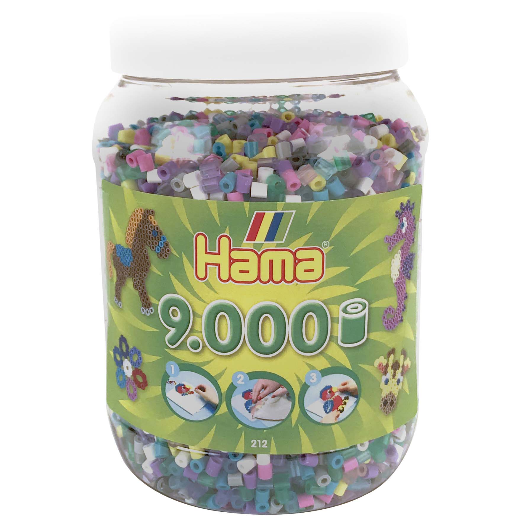 HAMA STRIJKKRALEN TON MET 9000 STUKS MIXED COLORS