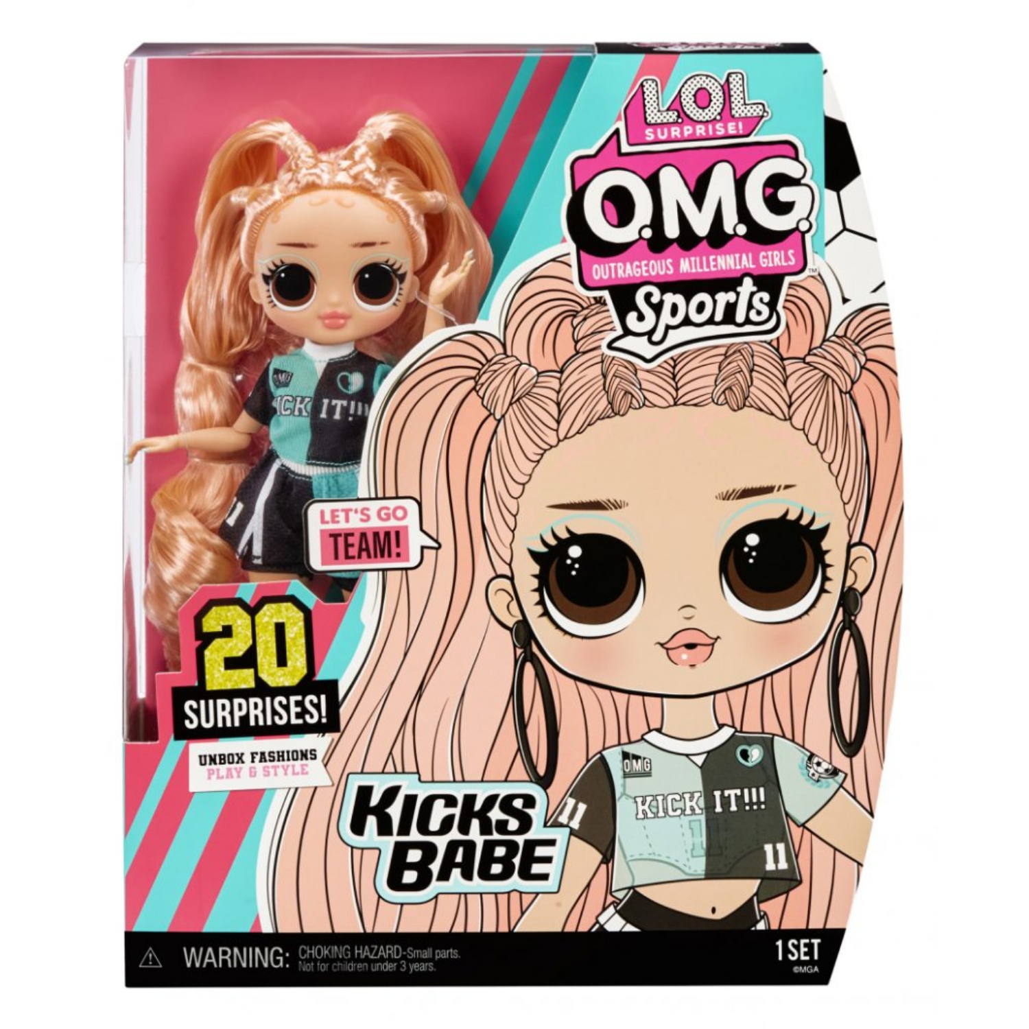 L.O.L. SURPRISE OMG SPORTS DOLL - KICKS BABE S2