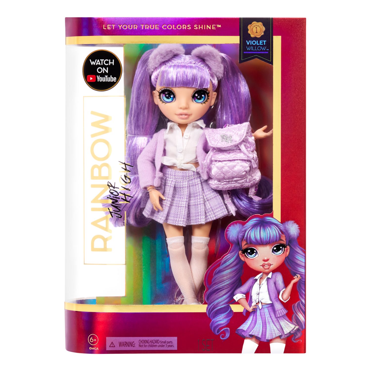 RAINBOW HIGH JUNIOR HIGH FASHION DOLL VIOLET WILLOW (PURPLE