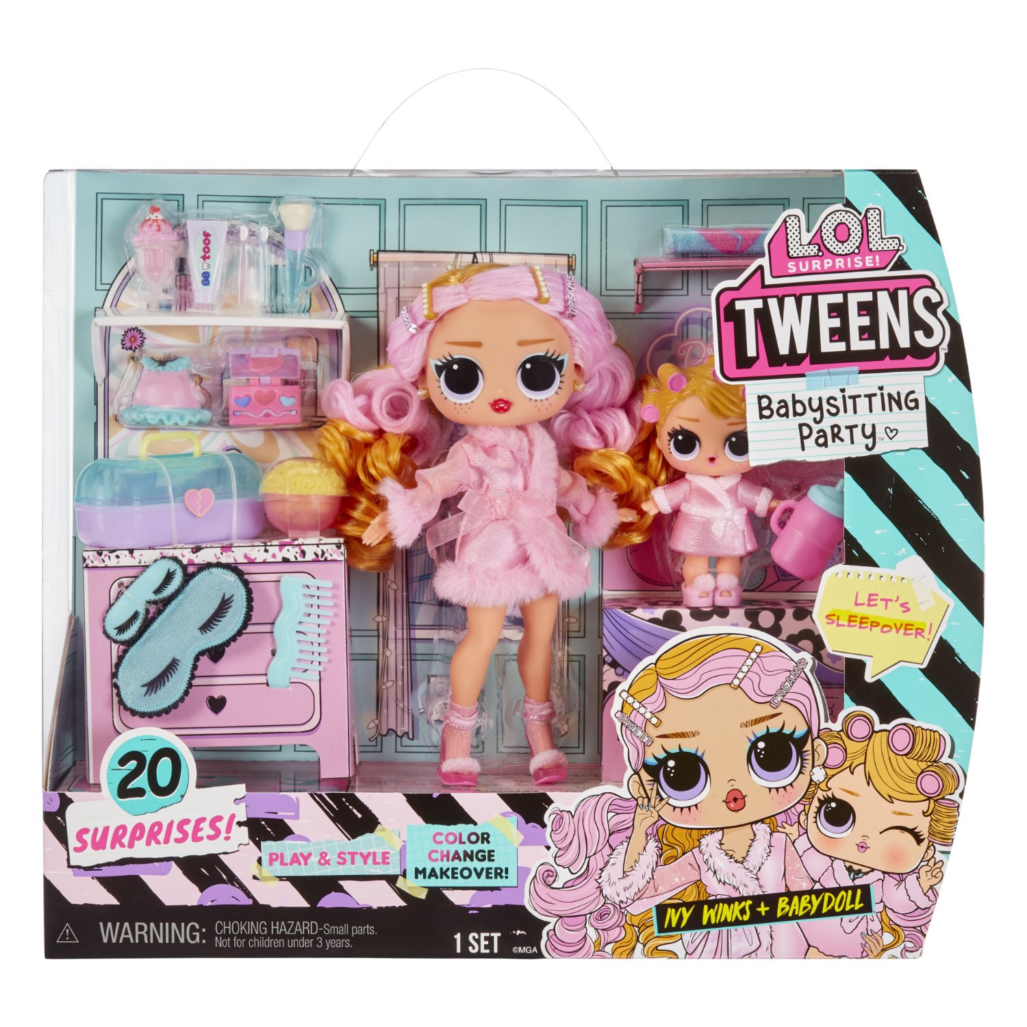 L.O.L. SURPRISE TWEENS TOTS BABY SITTERS IVY WINKS BABYDOLL