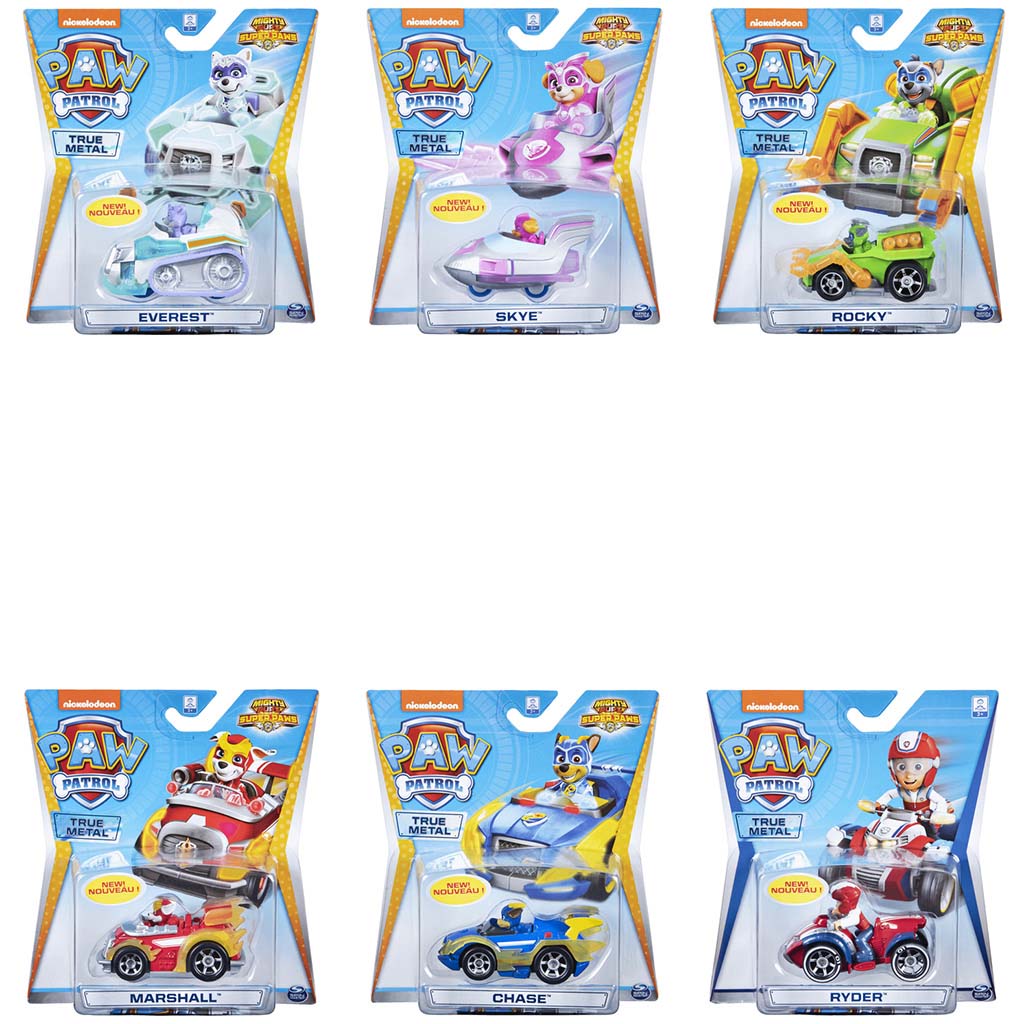 PAW PATROL DIE-CAST VEHICLES ASSORTI