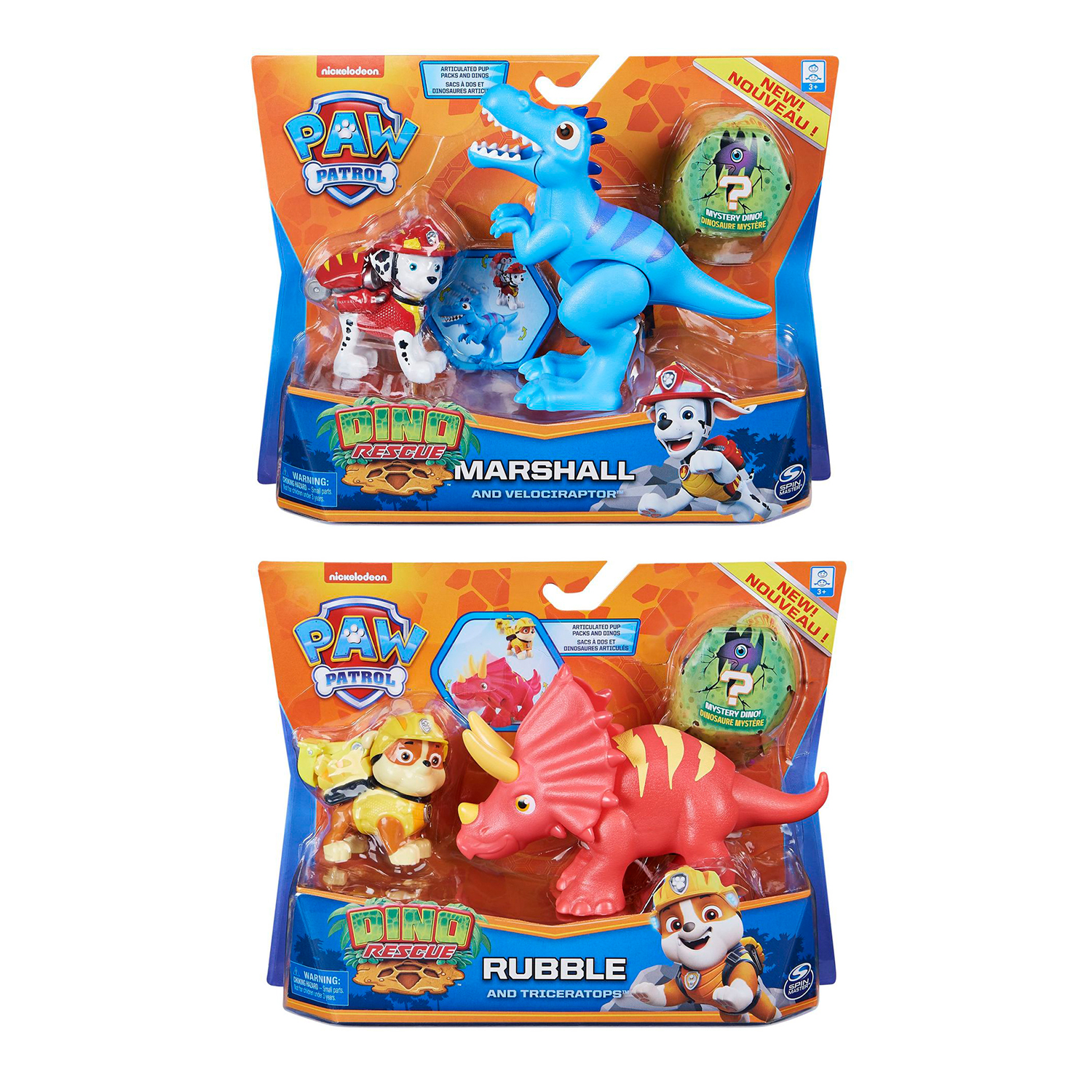PAW PATROL DINO RESCUE DINO ACTION PACK PUPS ASSORTI