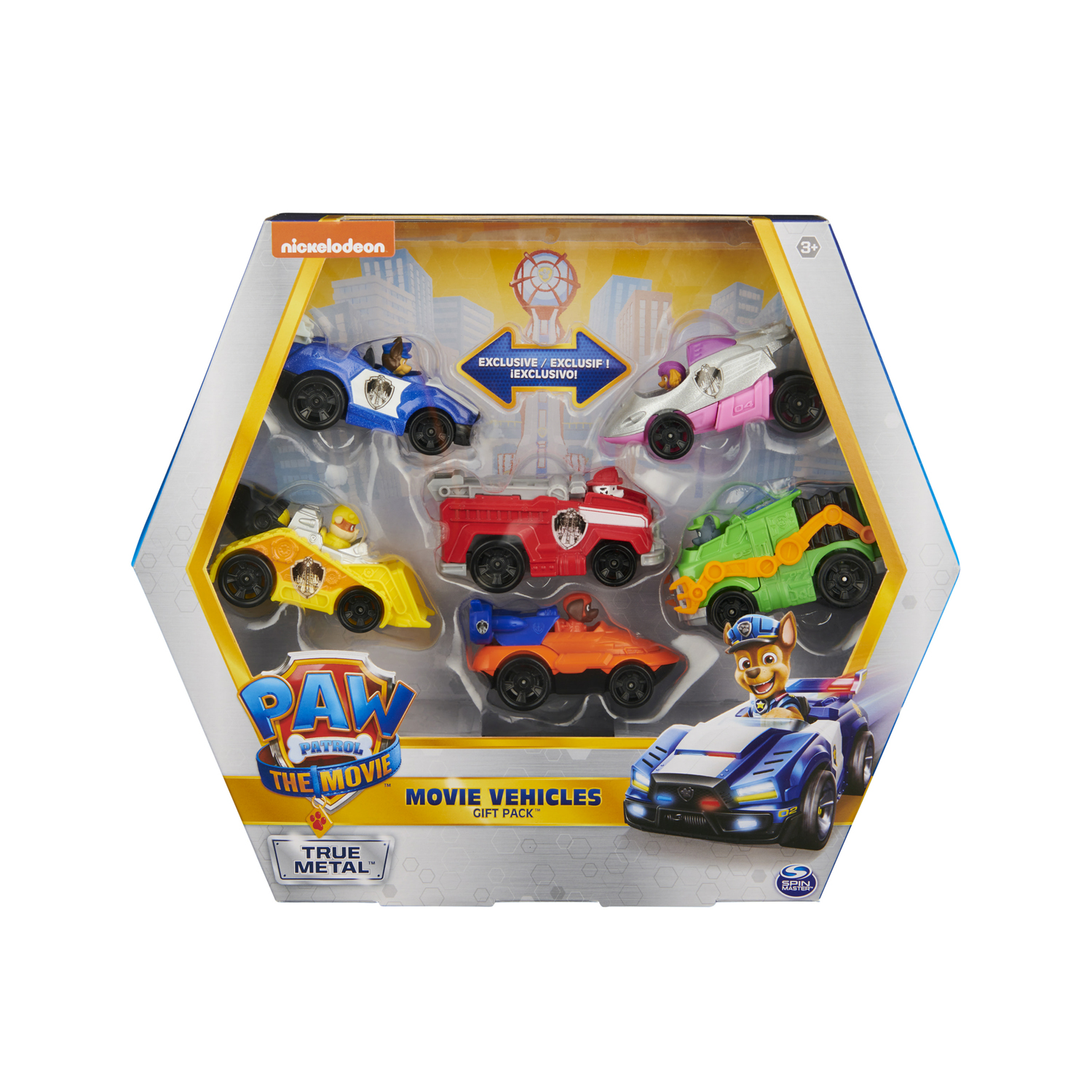 PAW PATROL THE MOVIE TRUE METAL VEHICLES GIFT SET (6-PACK)