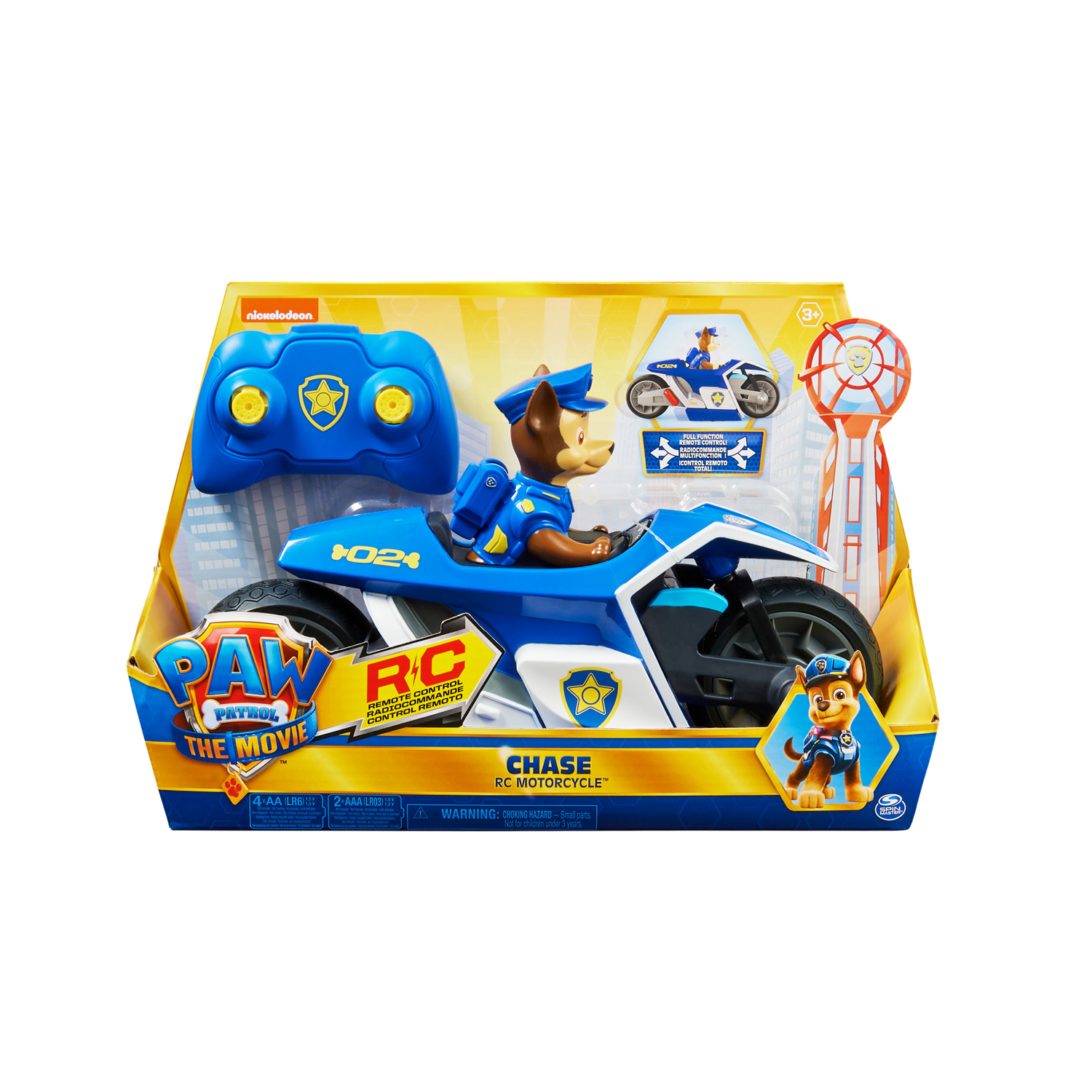 PAW PATROL THE MOVIE RADIO GRAFISCHE BESTUURBARE MOTORBIKE C