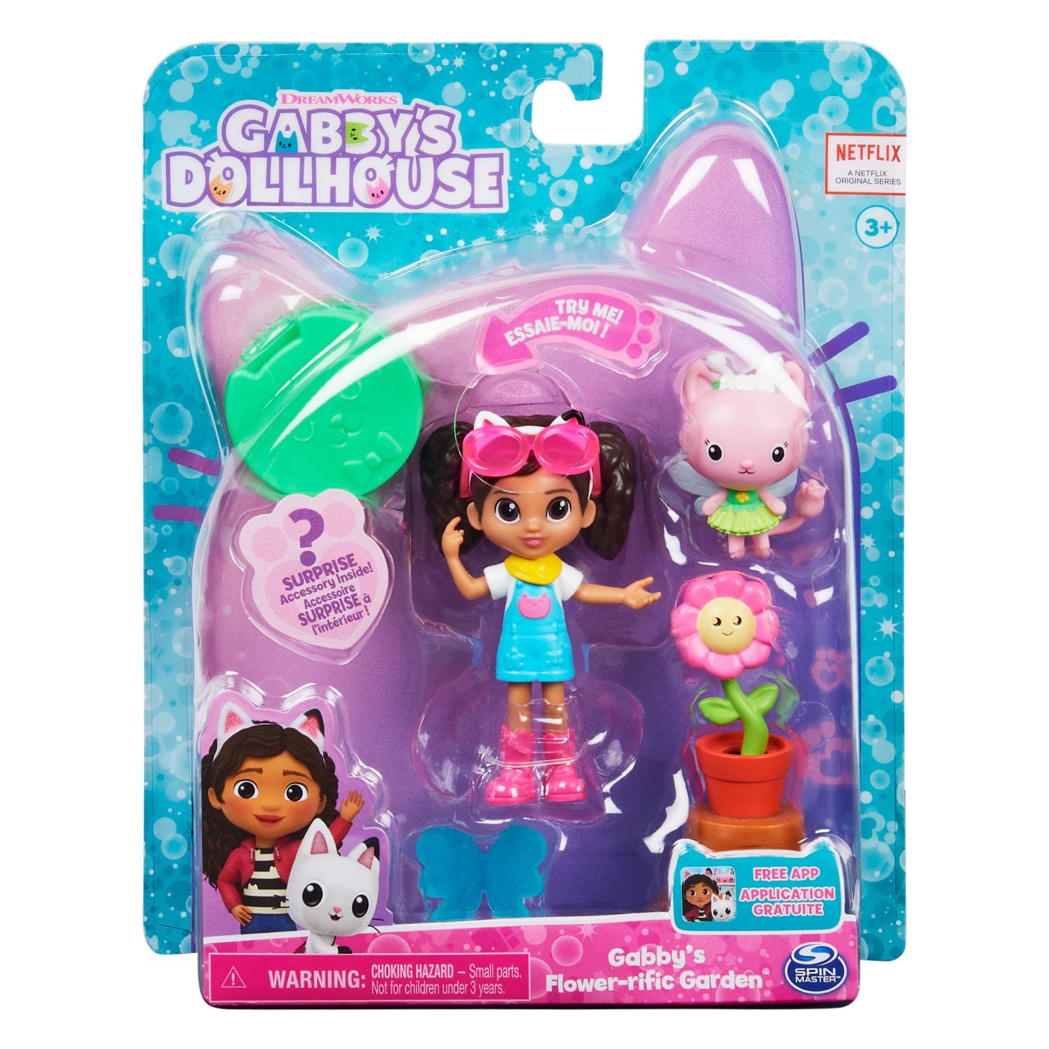 GABBY'S DOLLHOUSE CATTIVITY PACK GABBY'S FLOWERRIFIC TUIN