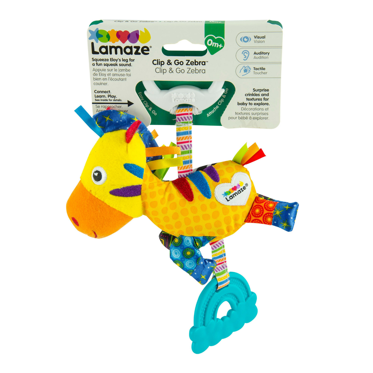 LAMAZE MINI CLIP & GO ZEBRA