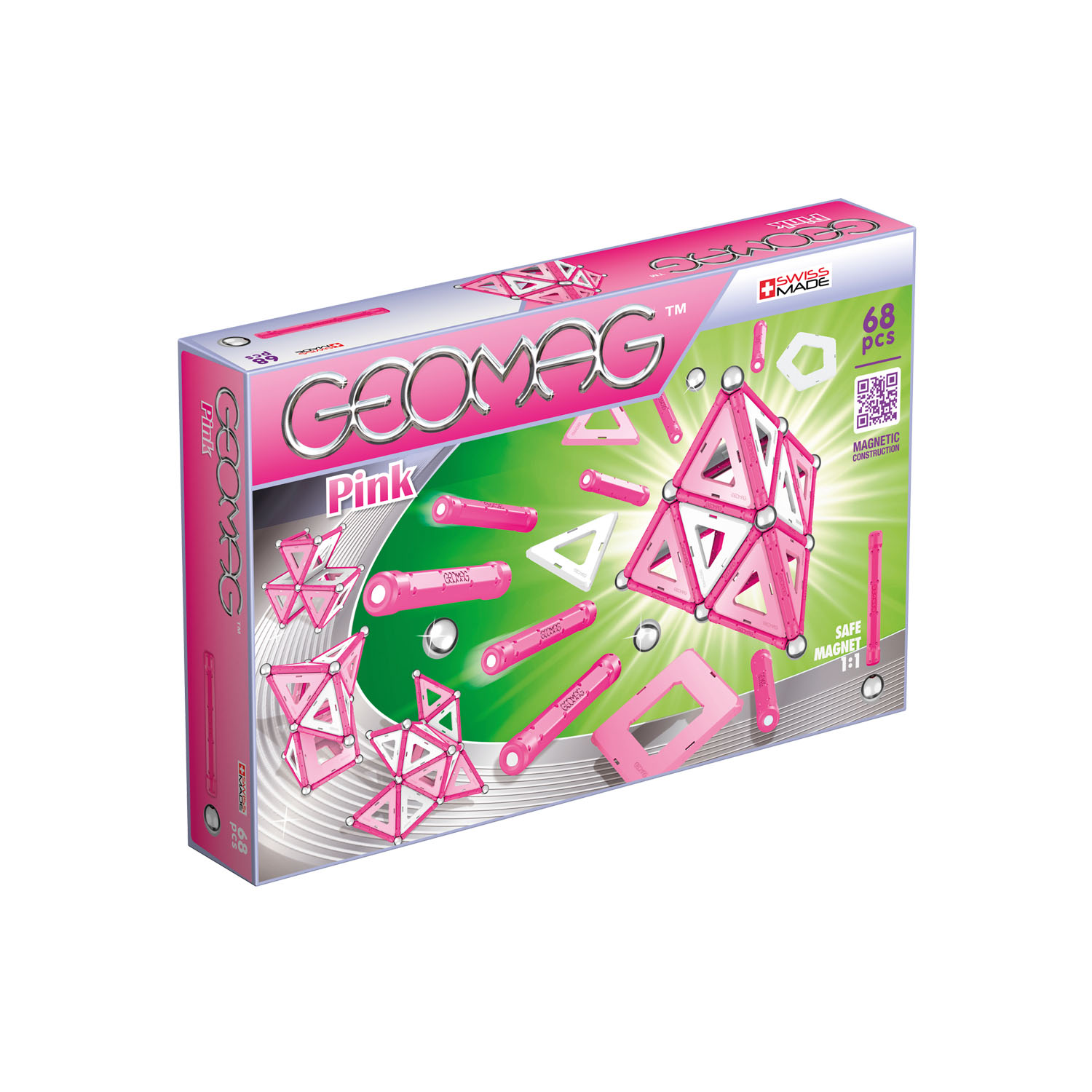 GEOMAG PANELS PINK BOUWSET 68 STUKS