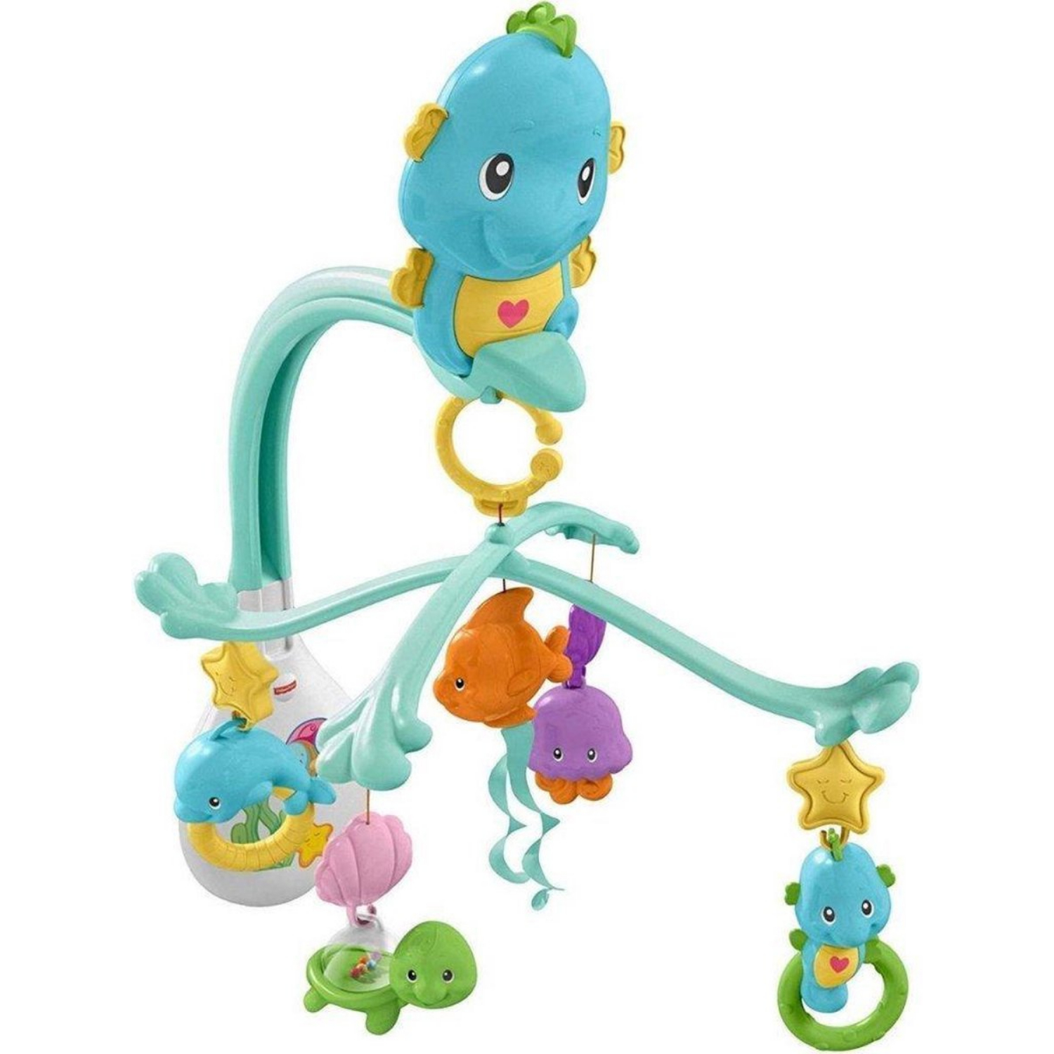 FISHER PRICE 3 IN 1 SOOTHE & PLAY SEAHORSE