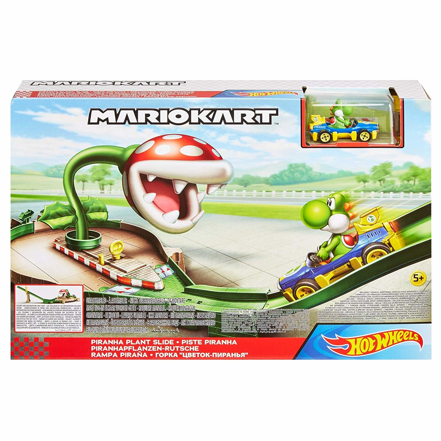 HOT WHEELS MARIOKART PIRANHA PLANT SLIDE TRACK SET