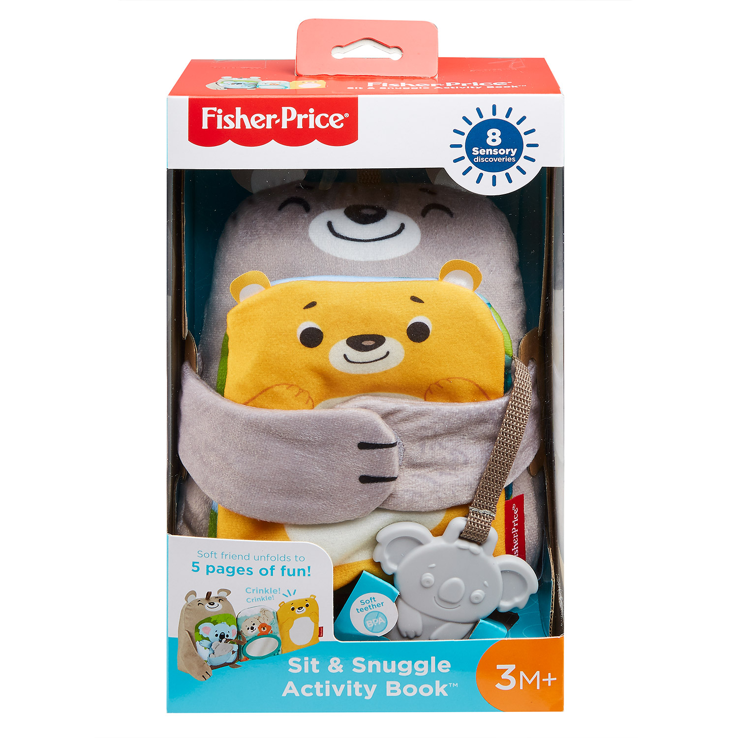 FISHER PRICE KNUFFELBAAR ACTIVITEITEN BOEKJE