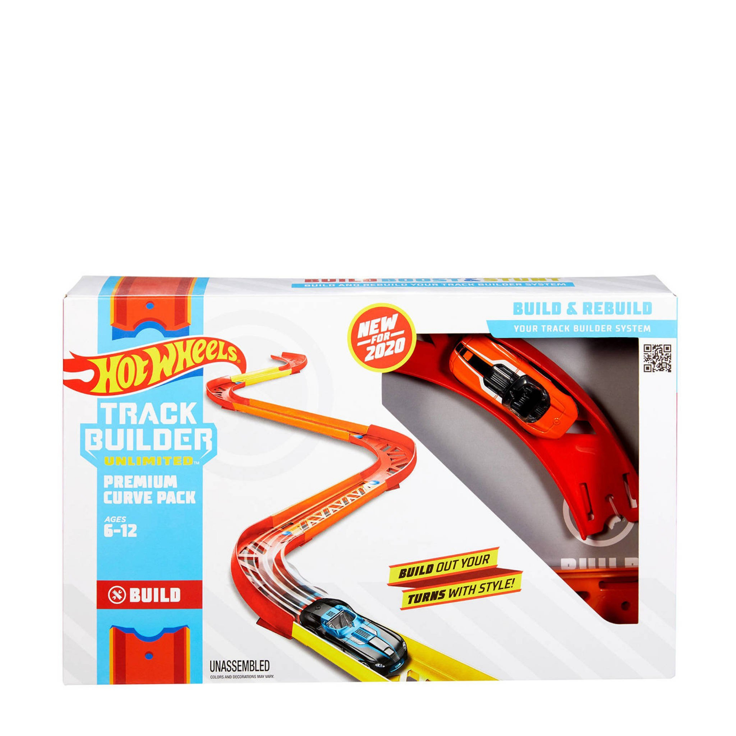 HOT WHEELS TRACK BUILDER PREMIUM BOCHTENSET