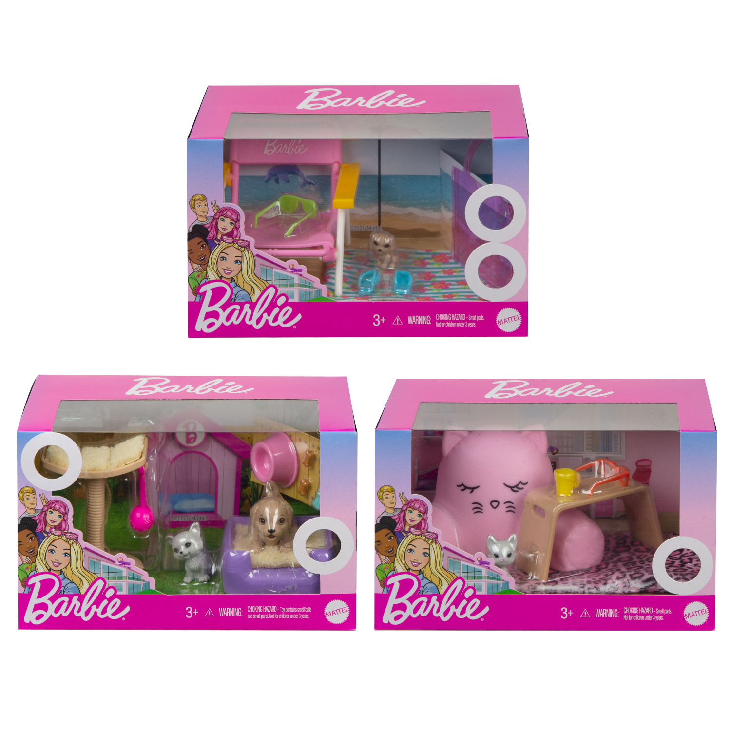 BARBIE HUISDIEREN SET ASSORTI