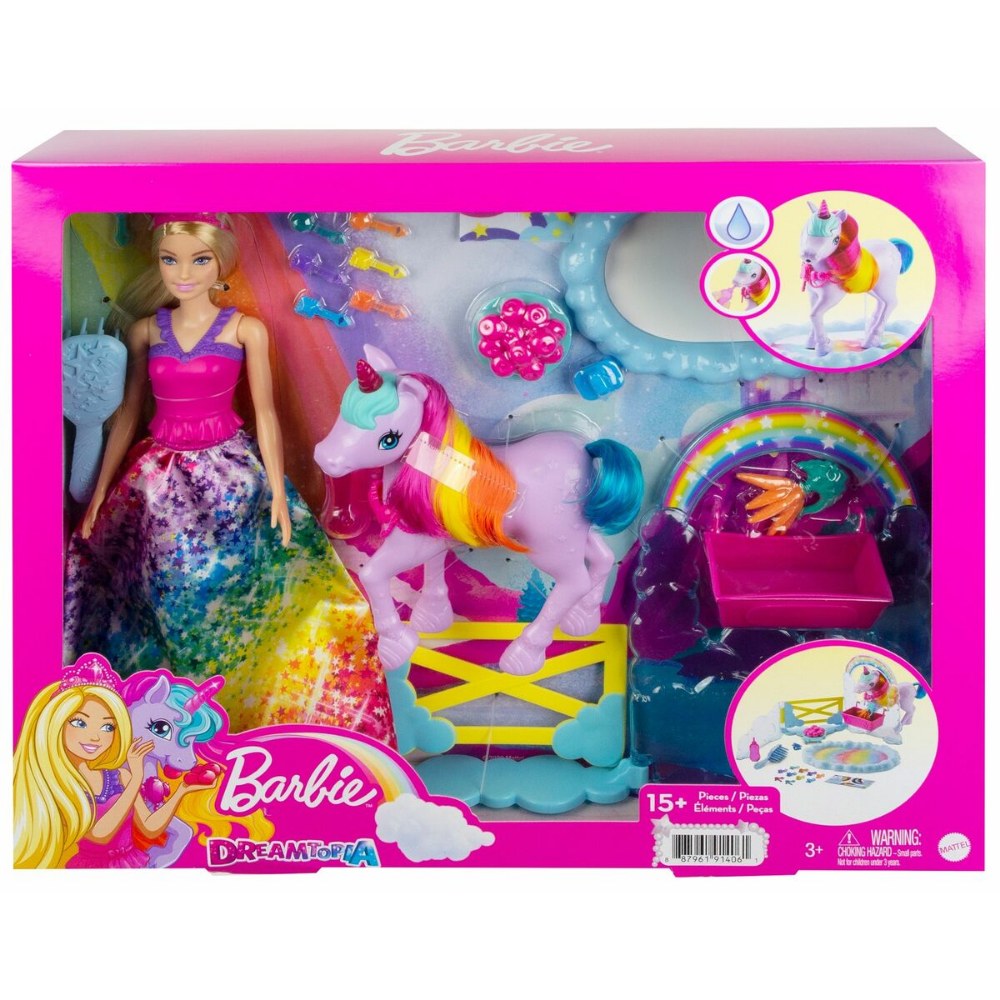 BARBIE DREAMTOPIA DOLL AND UNICORN