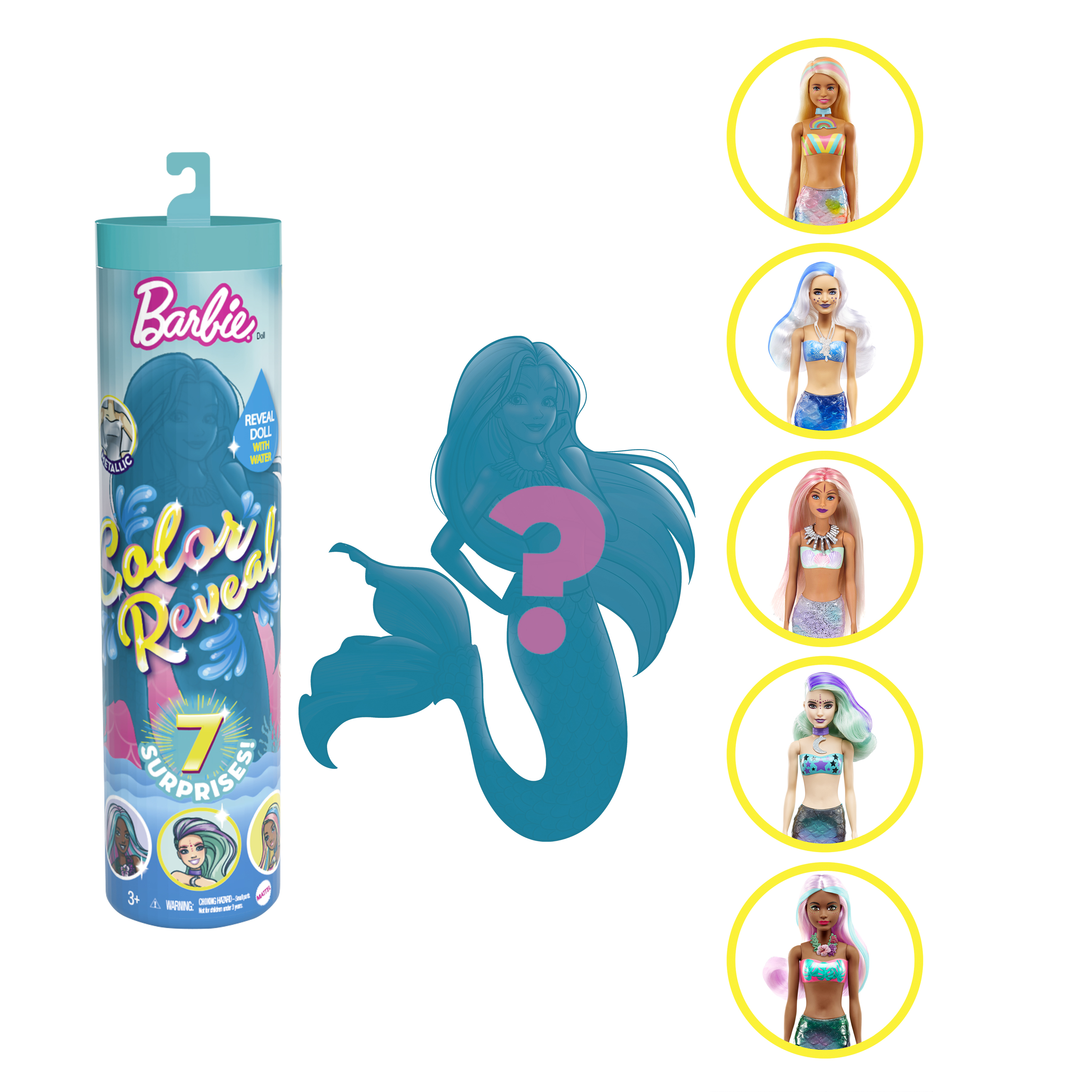 BARBIE COLOR REVEAL ASSORTI WAVE 4 MERMAIDS