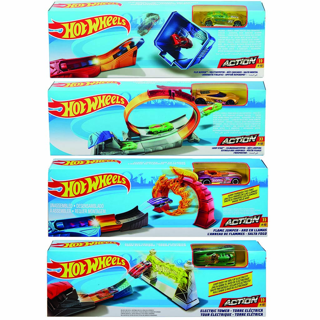 HOT WHEELS ACTION CLASSIC STUNT SET ASSORTI