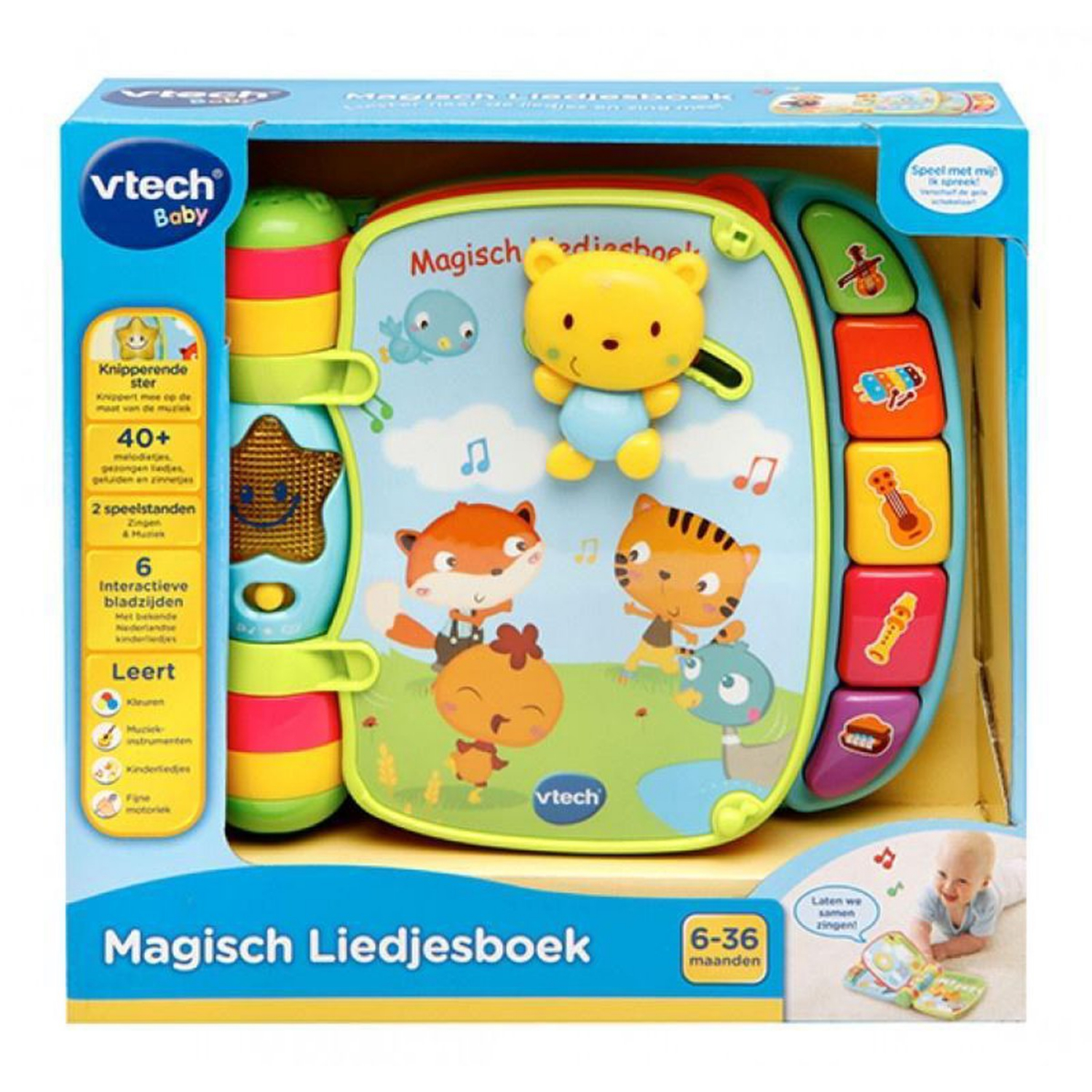 VTECH MAGISCH LIEDJESBOEK BLAUW