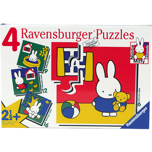 RAVENSBURGER PUZZEL NIJNTJE 6+9+12+16 STUKJES