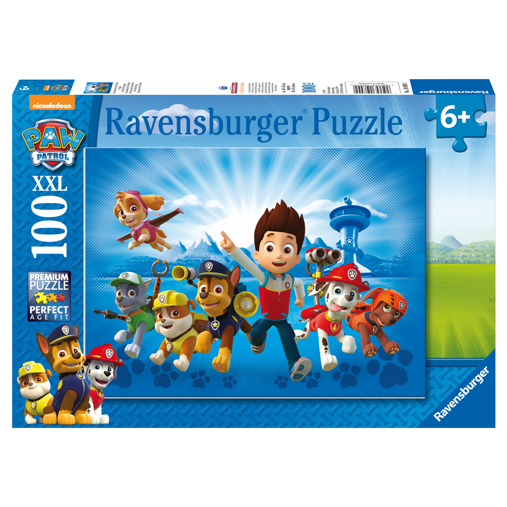 RAVENSBURGER PUZZEL PAW PATROL DE PLOEG VAN PAW PATROL 100 S