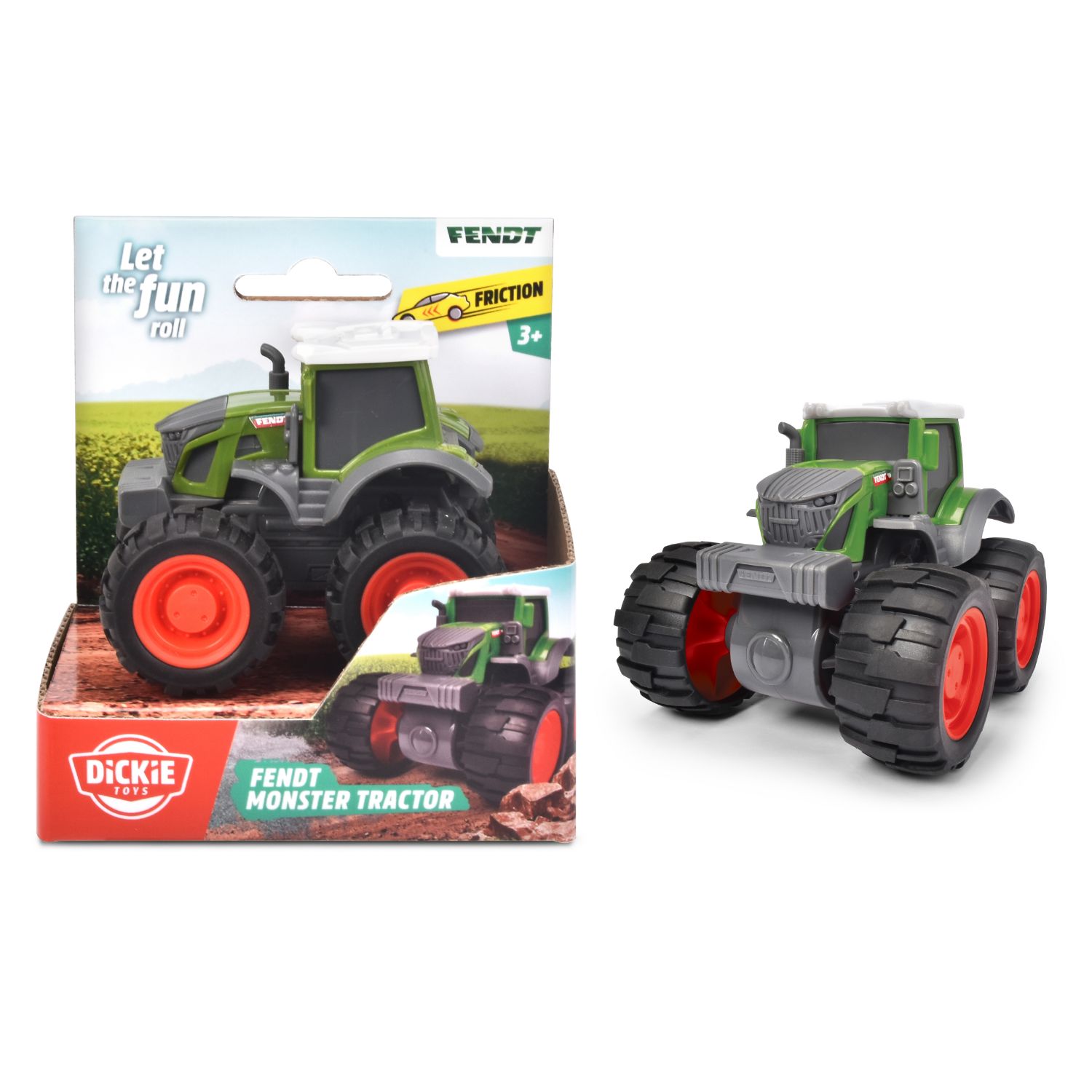 DICKIE TOYS TRACTOR FENDT MET FRICTIE 9 CM