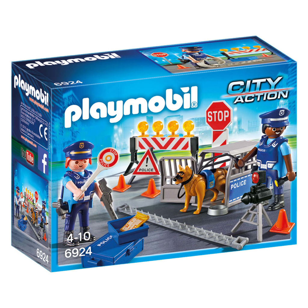 PLAYMOBIL 6924 POLITIE WEGVERSPERRING