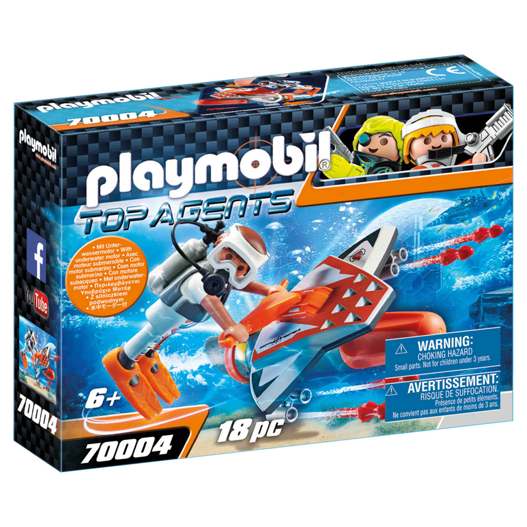 PLAYMOBIL 70004 SPY TEAM ONDERWATERJET