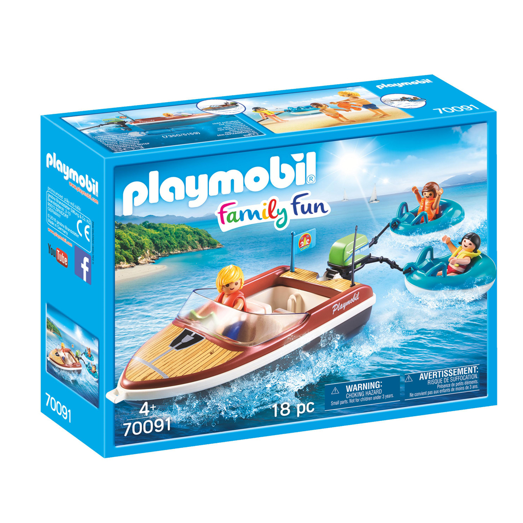 PLAYMOBIL 70091 MOTORBOOT MET FUNTUBES