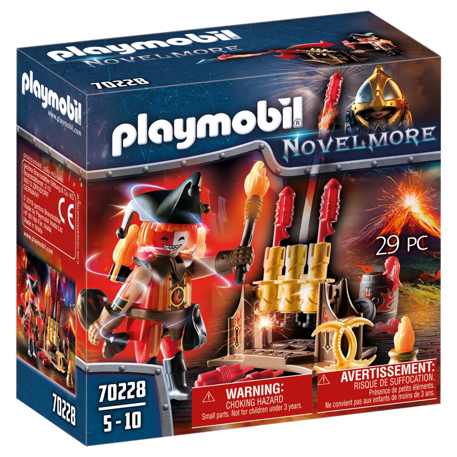 PLAYMOBIL NOVELMORE 70228 VUURMEESTER MET KANON