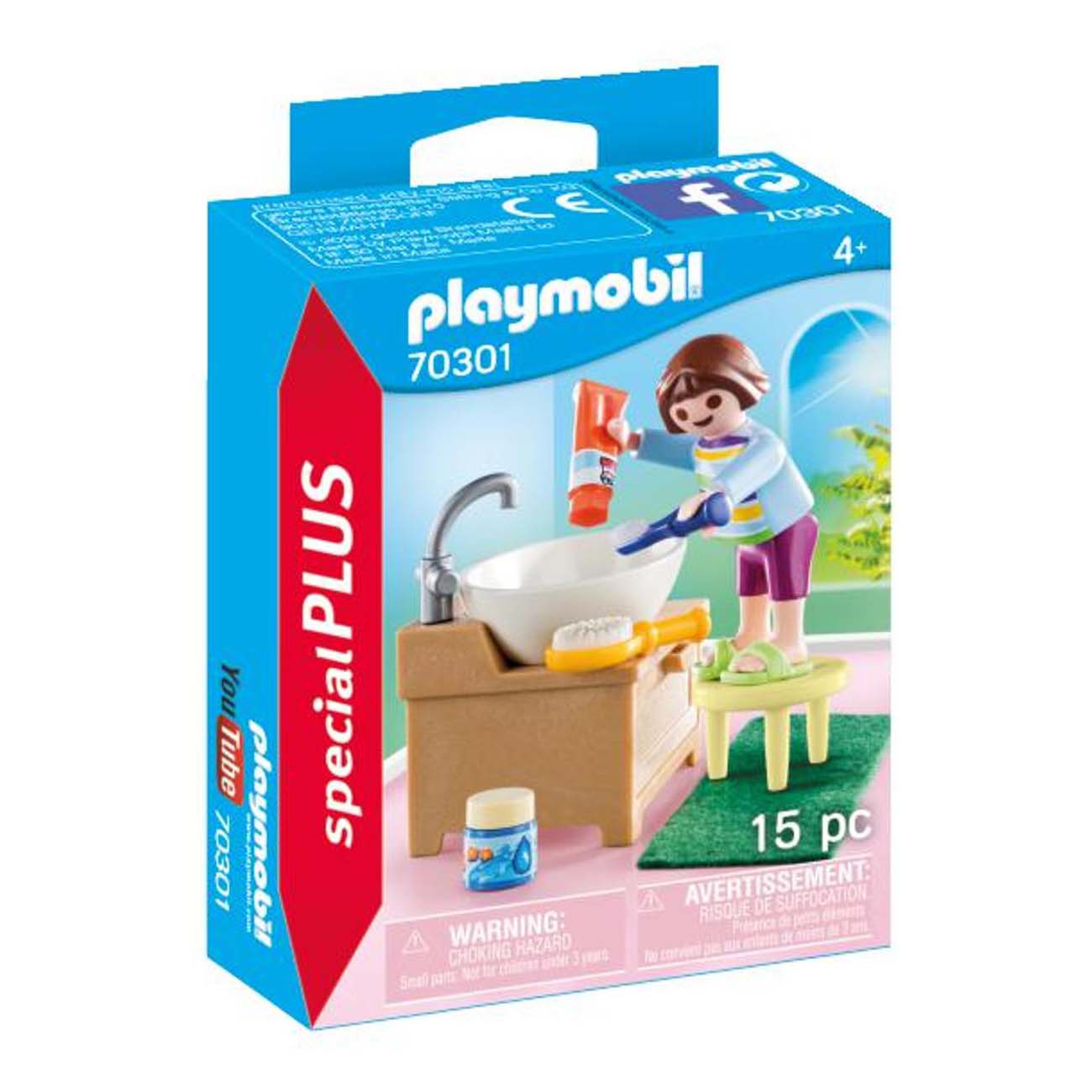 PLAYMOBIL 70301 MEISJE AAN WASTAFEL