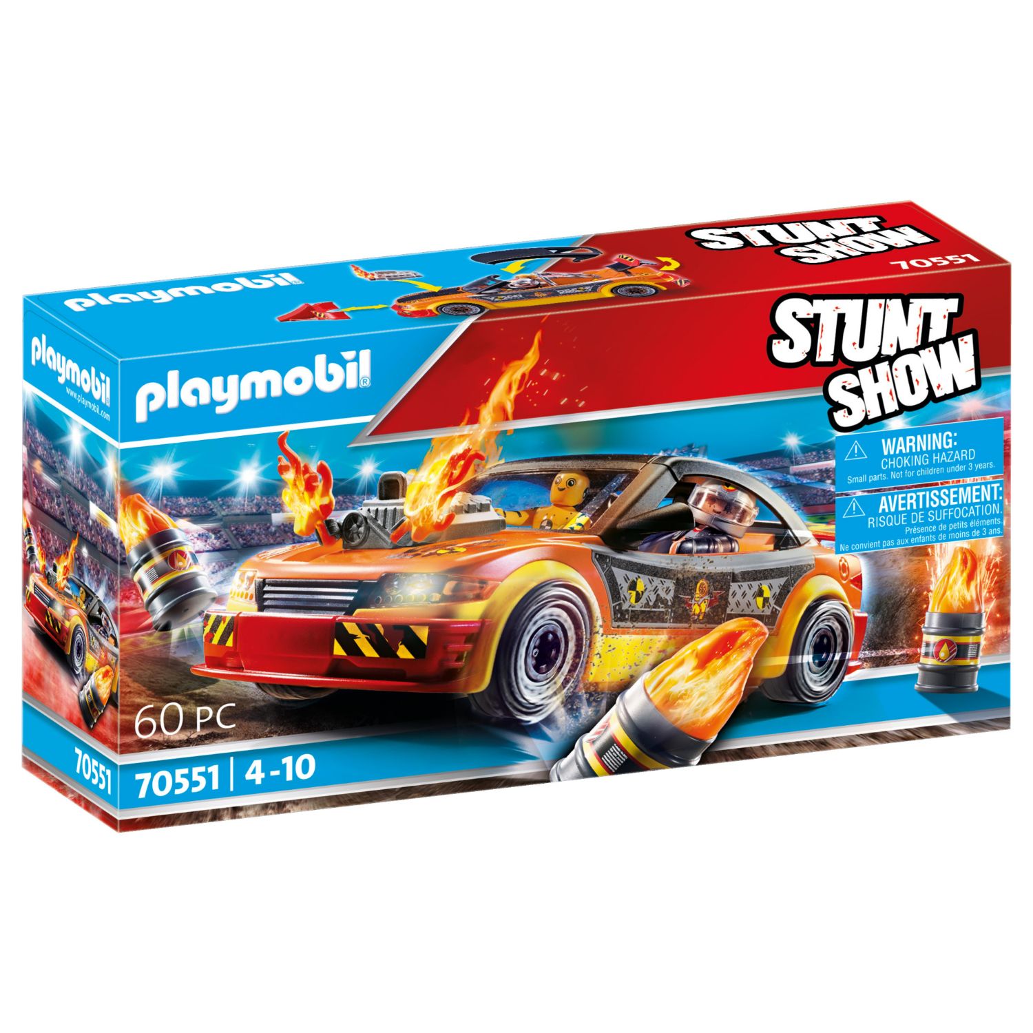 PLAYMOBIL 70551 STUNTSHOW CRASHCAR