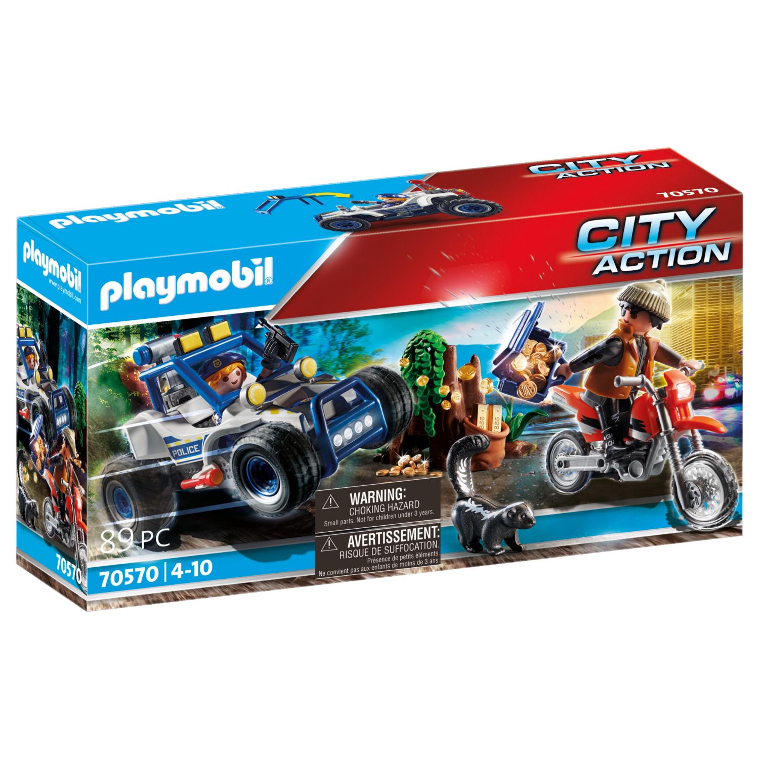 PLAYMOBIL 70570 POLITIE SUV: ACHTERVOLGING VAN DE SCHATTENRO