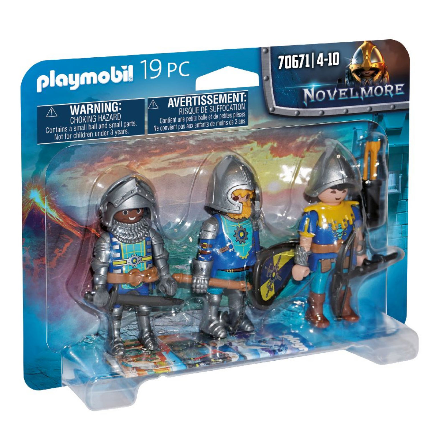 PLAYMOBIL 70671 SET VAN 3 NOVELMORE RIDDERS