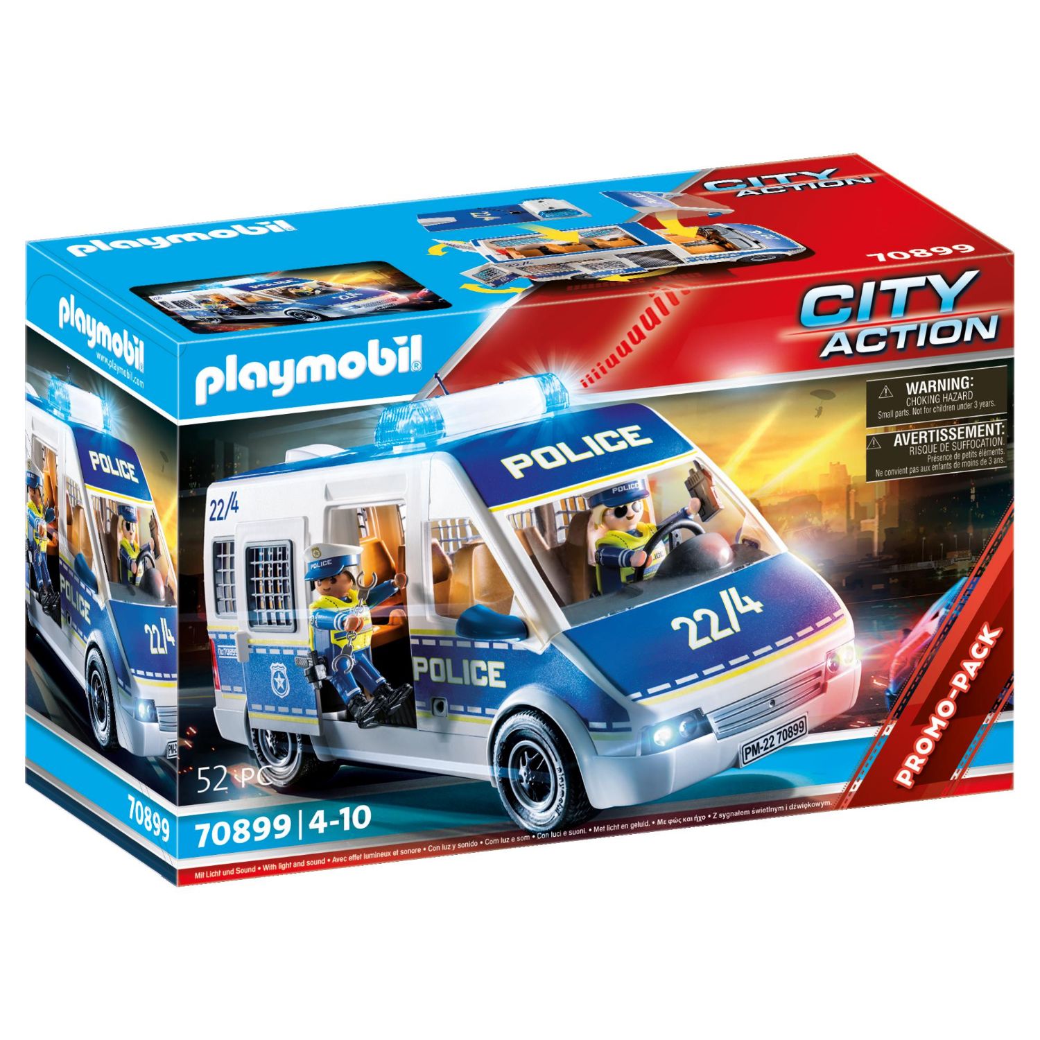 PLAYMOBIL 70899 PROMO POLITIEAUTO MET LICHT EN GELUID