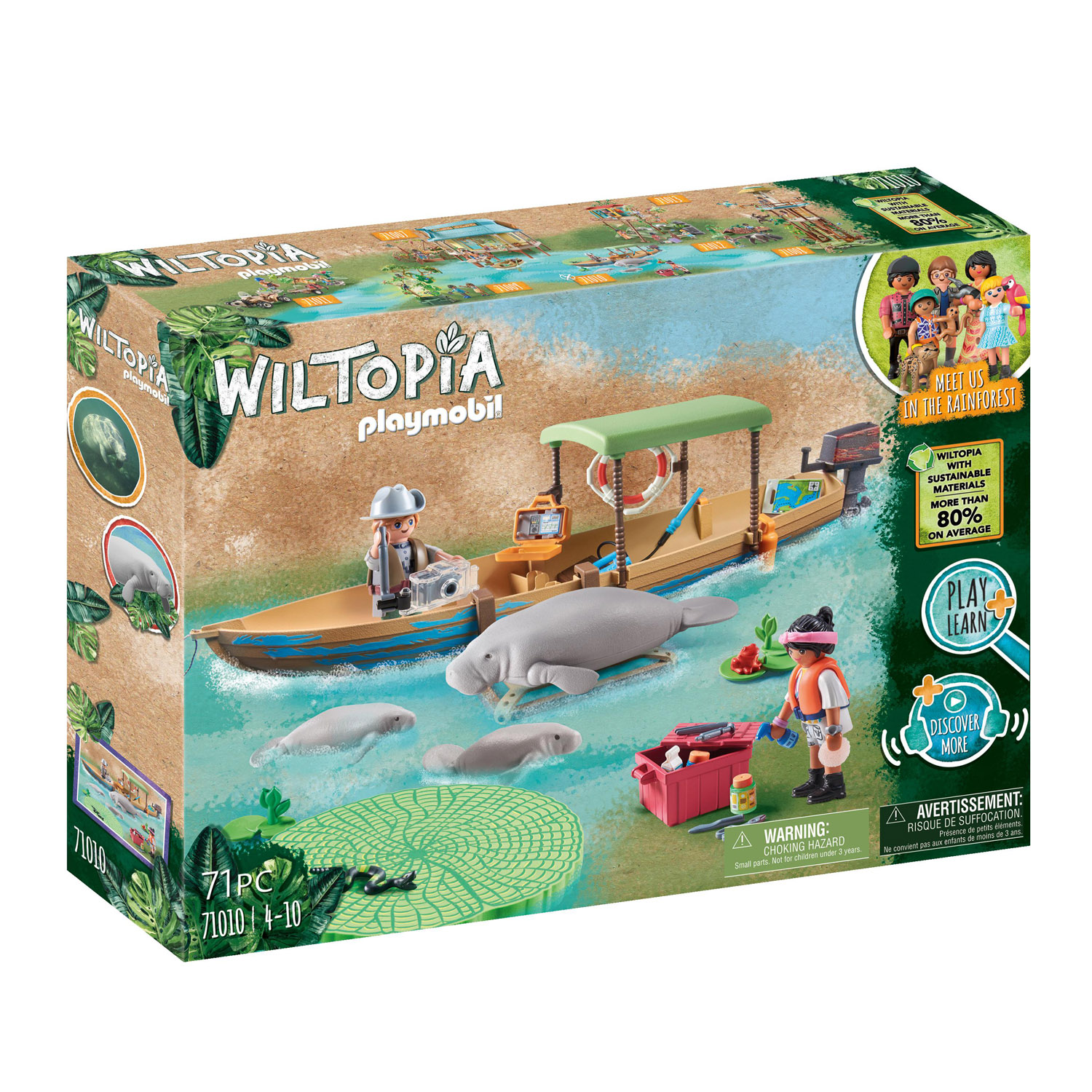 PLAYMOBIL 71010 WILTOPIA BOOTTOCHT ZEEKOEIEN