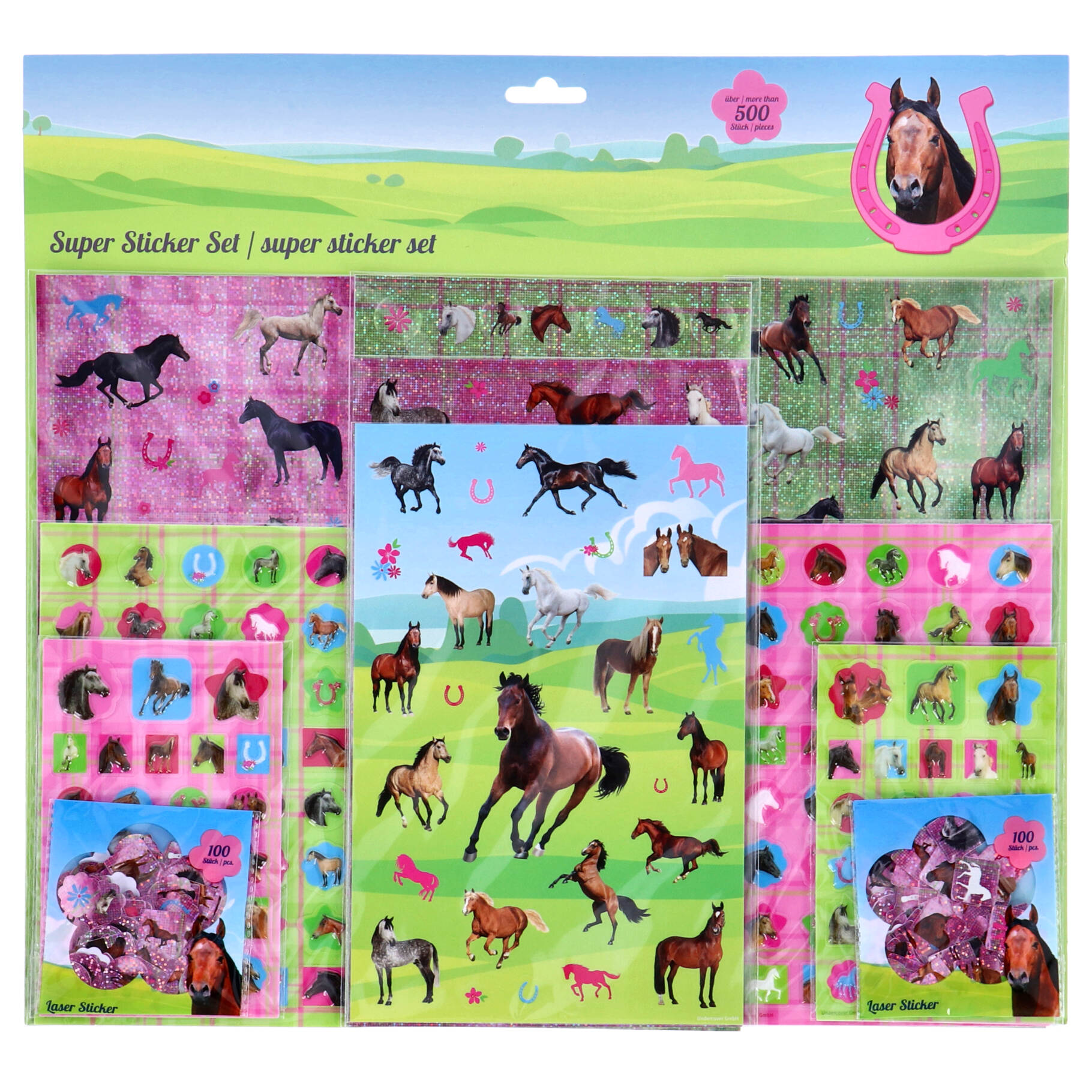 STICKERSET PAARDEN 500-DELIG