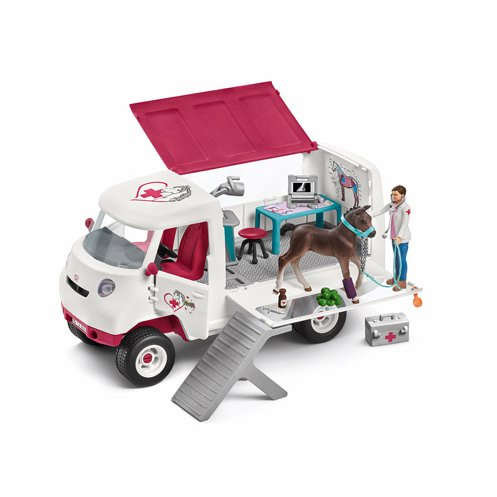 SCHLEICH 42370 MOBIELE DIERENARTS MET HANNOVER VEULEN