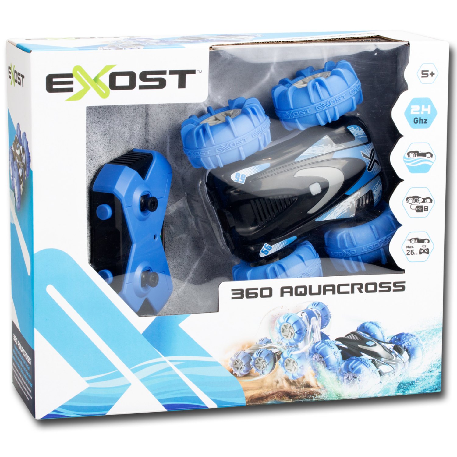 EXOST BESTUURBARE AUTO R/C 360 AQUACROSS 1:18