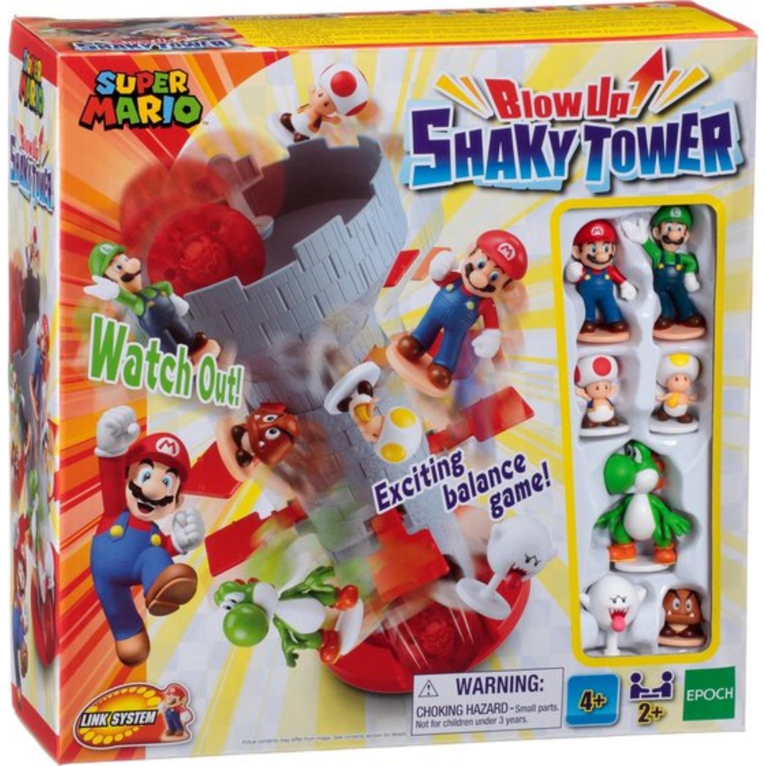 SUPER MARIO BLOW UP! SHAKY TOWER - KINDERSPEL