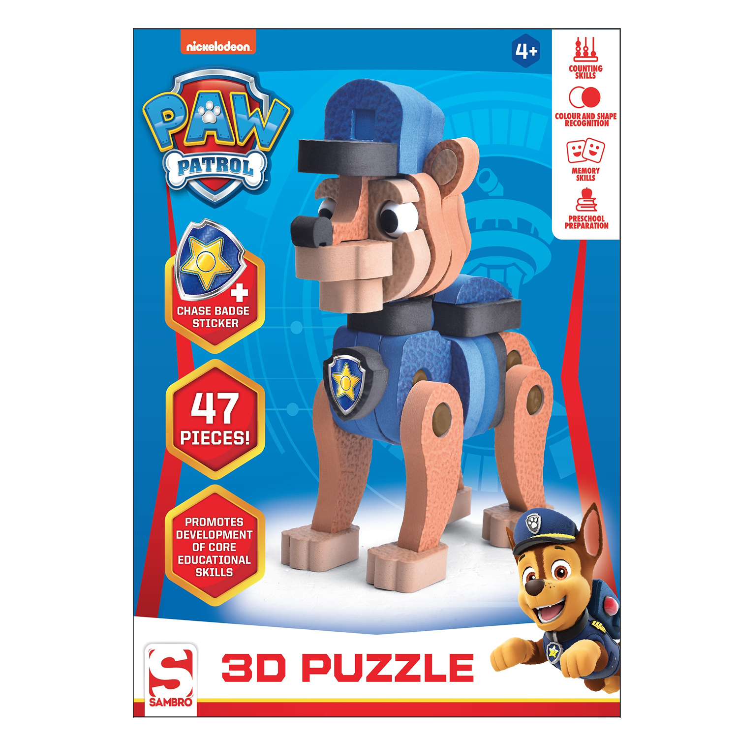 PAW PATROL PUZZEL 3D CHASE FOAM