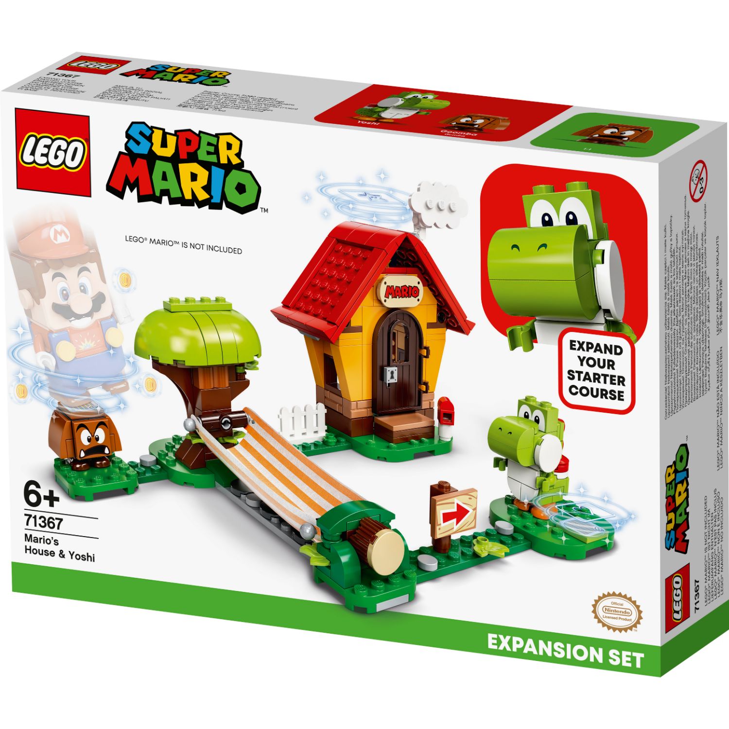 LEGO SUPER MARIO 71367 UITBREIDINGSSET: MARIO'S HUIS & YOSHI