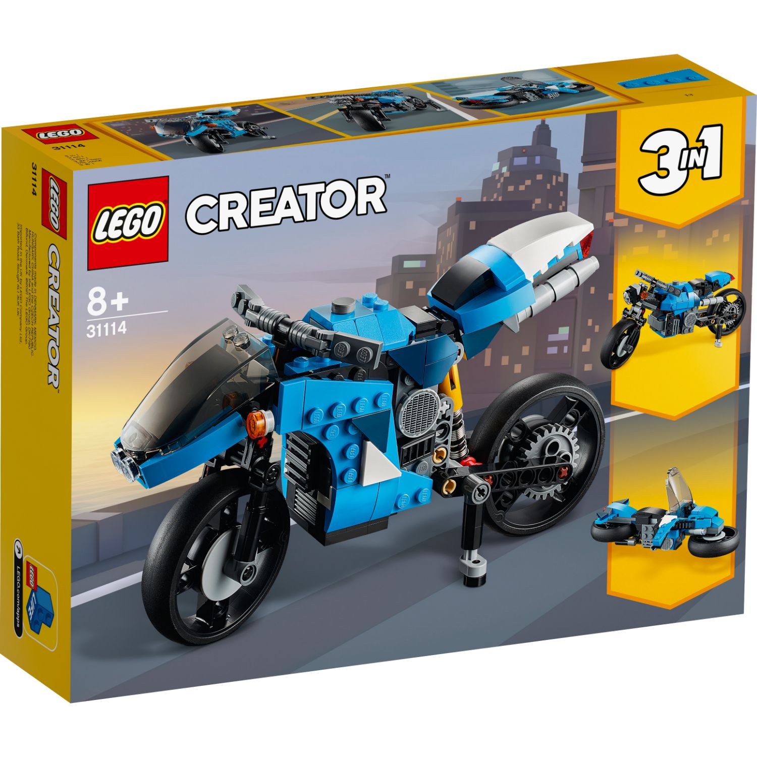 LEGO CREATOR 31114 3IN1 SNELLE MOTOR